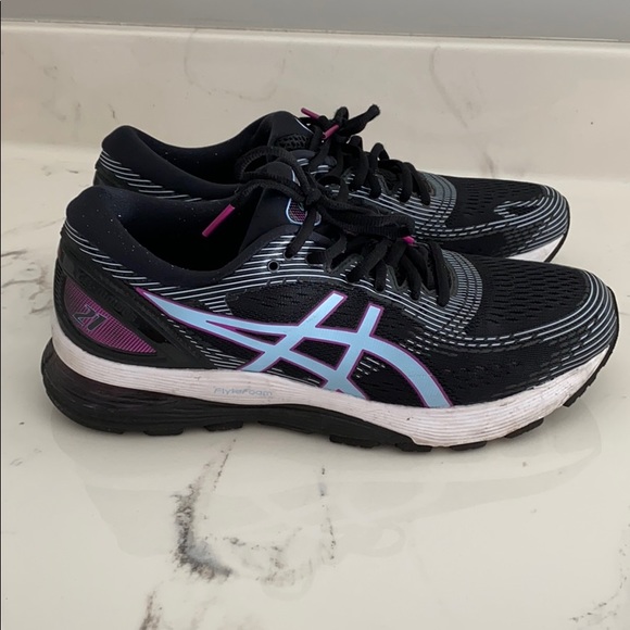 Asics Shoes - ASICS Gel Nimbus 21 Black/Blue/Purple